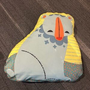 Colorful Bear-Shaped Pillow for kid, like new condition